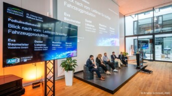 Automotive Forum Zwickau 2025 - Panel-Diskussion mit AMZ, Vodafone, Schaeffler, Dronemasters und Honda
